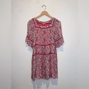 Celina Moon - fun fushia floral dress
